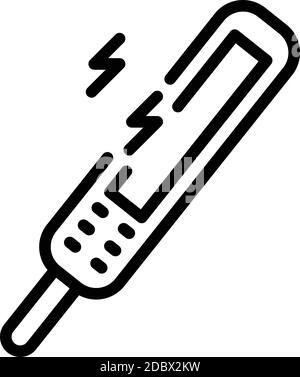 Tonsillitis test icon. Outline tonsillitis test vector icon for web design isolated on white background Stock Vector