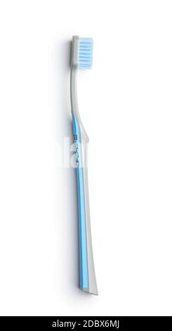 New colorful toothbrush isolated on white background. Stock Photo