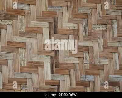 Rattan texture, detail handcraft bamboo weaving texture background. Stock Photo