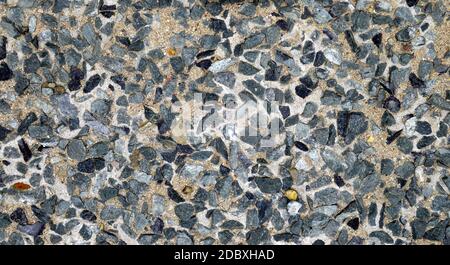 Background made of gray and dark gray small stones Stock Photo