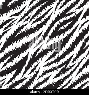 Tiger color seamless pattern. The orange and black stripe texture