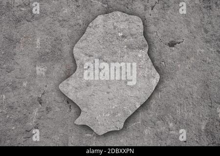 Map of Niue on weathered concrete Stock Photo - Alamy
