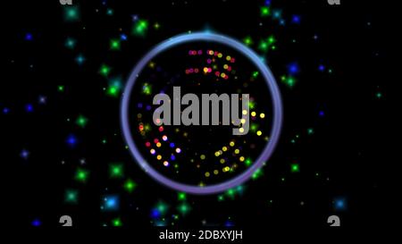 magic ball particle abstract background illustration render Stock Photo