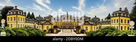 Panorama from Arolsen residential palace. Historical sight in Bad Arolsen, Hesse Stock Photo