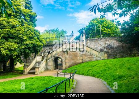 Edinburgh Scotland 6th August 2020 St. Bernards Bridge at the Leith Walkway in Edinburgh, Scotland, UK Stock Photo