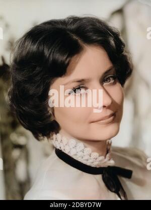 Marina Orschel, deutsche Schauspielerin und Schönheitskönigin. Deutschland um 1958. Marina Orschel, German actress and beauty queen, Germany around 1958. Stock Photo