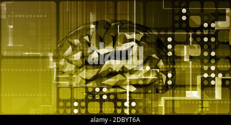 Neural Network Plexus Science Concept Abstract Background Stock Photo