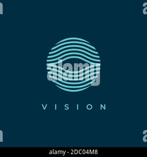 Abstract eye symbol logo design vector template.Creative eye icon inspiration Stock Vector