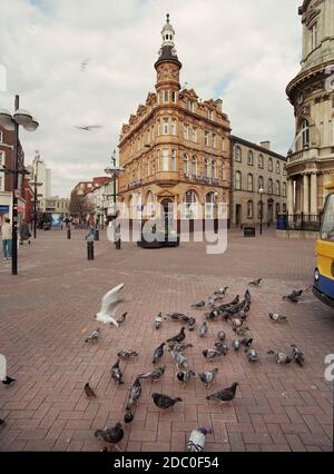 1997, Yorkshire Bank Building on High Street Hull, Northern England, Uk Stock Photo