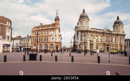 1997, Yorkshire Bank Building on High Street Hull, Northern England, Uk Stock Photo