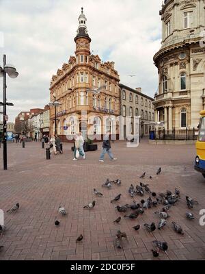 1997, Yorkshire Bank Building on High Street Hull, Northern England, Uk Stock Photo