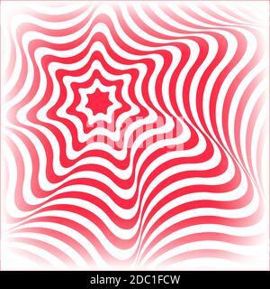 Abstract background in Opt Art style. Vector illustration. Stock Vector