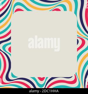 Abstract background - crazy colorful lines. Vector illustration. Stock Vector