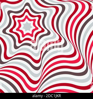 Abstract background in Opt Art style. Vector illustration. Stock Vector