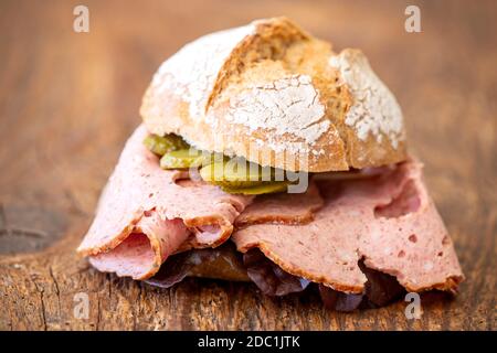 meat loaf bun Stock Photo
