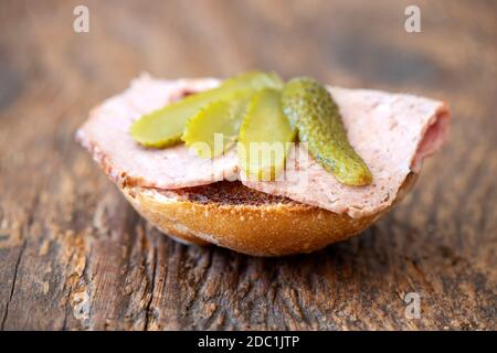 meat loaf bun Stock Photo