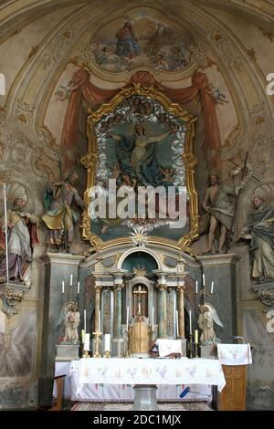 Altar of the Virgin Mary Stock Photo