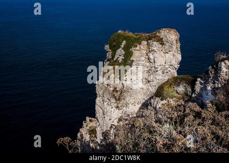 Falaise d'Etretat in Normandy, France. Hight quality photo. Cliffs of Etretat Stock Photo