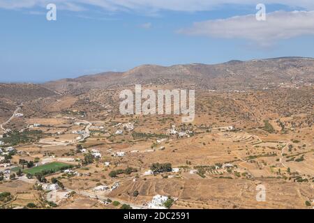 Greece, Cyclades, Ios, Skarkos ancient settlement Stock Photo - Alamy