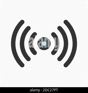 Wifi hotspot tethering icon vector isolated on white background. suitable for any purposes. user interface elements Stock Vector