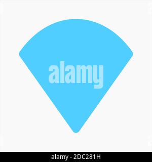 Wifi signal icon vector isolated on white background. suitable for any purposes. user interface elements Stock Vector