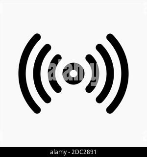 Wifi hotspot tethering icon vector isolated on white background. suitable for any purposes. user interface elements Stock Vector