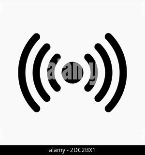 Wifi hotspot tethering icon vector isolated on white background. suitable for any purposes. user interface elements Stock Vector