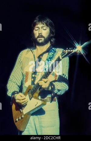 Eric Clapton in concert at Hammersmith Odeon 4th December 1974