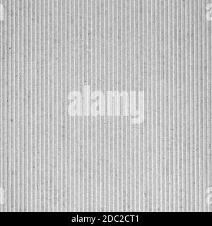 off white light grey corrugated cardboard texture useful as a background Stock Photo