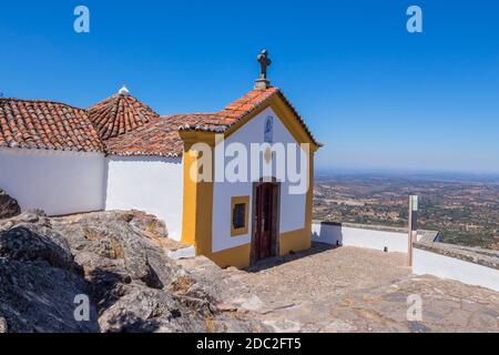 Ermida da Nossa Senhora da Penha in Serra de Sao Mamede mountain in Castelo de Vide, Portugal Stock Photo