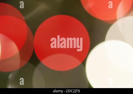 Colourful festive multi-colored circles . Defocused abstract multicolored bokeh lights background Stock Photo