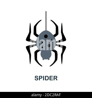 Spider icon. Simple element from halloween collection. Creative Spider icon for web design, templates, infographics and more Stock Vector