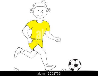 A young soccer player in silhouette Stock Vector Image & Art - Alamy