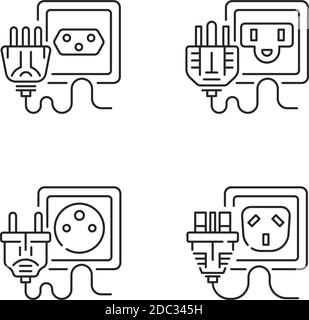 plug for a chinese socket line icon Stock Vector Image & Art - Alamy