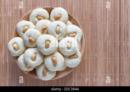 Peda (Indian sweet). Eid and Ramadan Dates Sweets - Arabian cuisine. Stock Photo