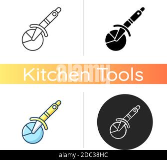 Pizza cutter icon Stock Vector