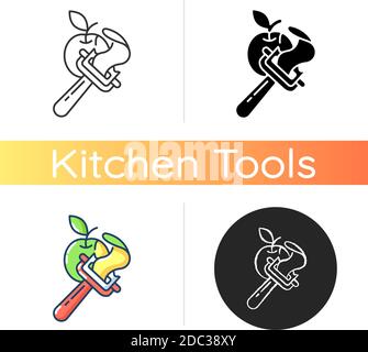 Vegetable peeler icon Stock Vector