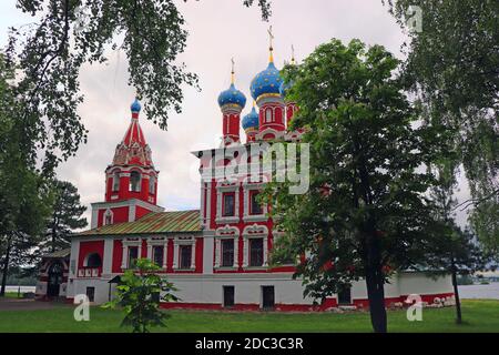Blood Church in the Kremlin of Uglich Russia travel Stock Photo