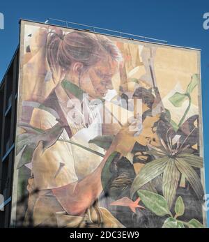 VERSAILLES, JUSSIEU DISTRICT STREET ART OPEN AIR MUSEUM Stock Photo