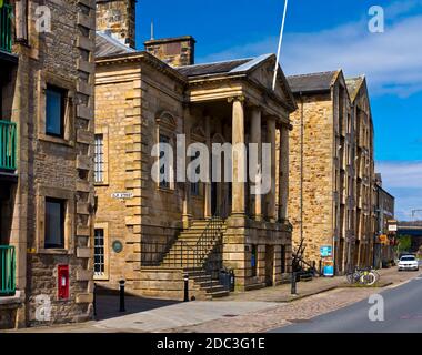 Historic buildings in St George's Quay Lancaster Lancashire England UK which was built as a harbour in the 1750s when Lancaster was a trading port. Stock Photo