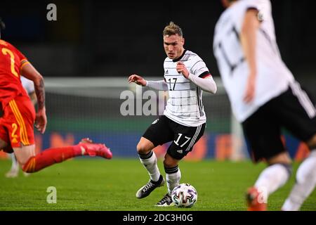 David Raum (Germany). GES / Football / European Championship Qualification: Germany U21 - Wales U21, 11/17/2020 Football / Soccer: Euro Qualifier Under 21: Germany vs Wales, Braunschweig, November 17, 2020 | usage worldwide Stock Photo