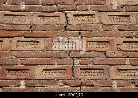 An old Brick wall background ,  Turkey. Stock Photo