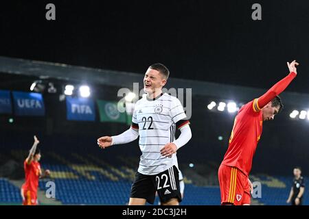 Braunschweig, Deutschland. 12th Nov, 2020. Florian Wirtz (Germany) GES/Football/EM-Qualification: Germany U21 - Wales U21, 11/17/2020 Football/Soccer: Euro Qualifier Under 21: Germany vs Wales, Braunschweig, November 17, 2020 | usage worldwide Credit: dpa/Alamy Live News Stock Photo