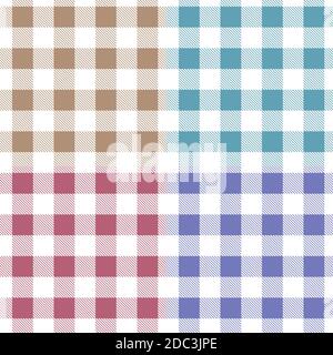 Vector seamless purple knitted pattern. Textile cage for design Stock Vector