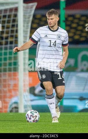 Lars Lukas MAI (GER) with Ball, Einzelaktion with Ball, Aktion, Fußball Laenderspiel, U21, EM- qualification game, Germany (GER) - Wales (WAL) 2: 1, on November 17th, 2020 in Braunschweig/Germany. ¬ | usage worldwide Stock Photo