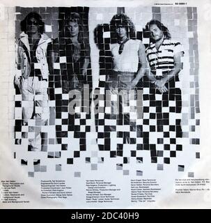Van Halen: LP inner sleeve 1 '1984' Stock Photo - Alamy