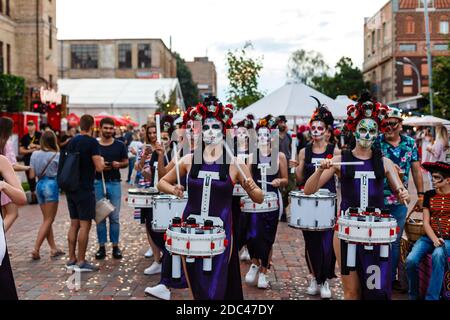 KIEV, UKRAINE, July 13, 2018: Day of the dead parade Stock Photo