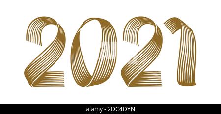 2021 symbol isolated on white background Stock Vector