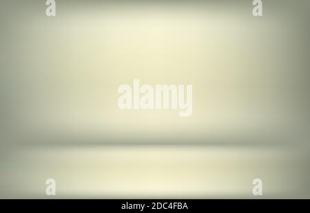 Empty studio gray background. Warm light. Simple vector graphic backdrop Stock Vector
