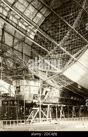 Construction works and details of the Graf Zeppelin LZ 127 Stock Photo